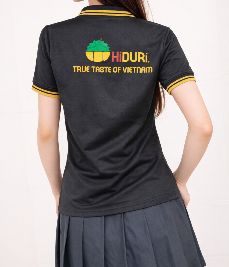 Polo Đồng Phục HiDuri – Form Chuẩn, Chất Liệu Cá Sấu Poly Thoáng Mát