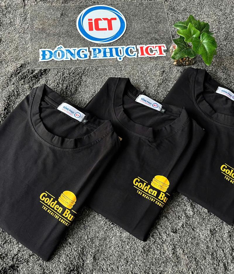 Set Đồng Phục Quán Ăn Cần Thơ – Áo thun & nón Golden Buns chuẩn gu F&B