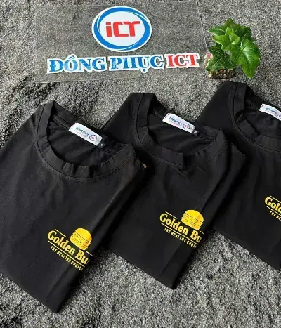 Set Đồng Phục Quán Ăn Cần Thơ – Áo thun & nón Golden Buns chuẩn gu F&B
