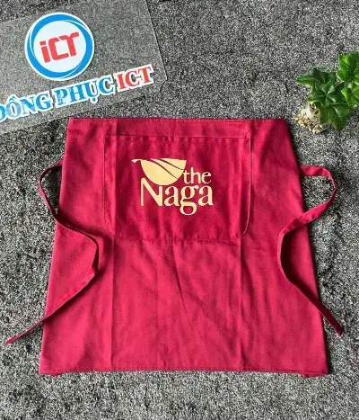 Tạp Dề Đồng Phục In Logo The Naga