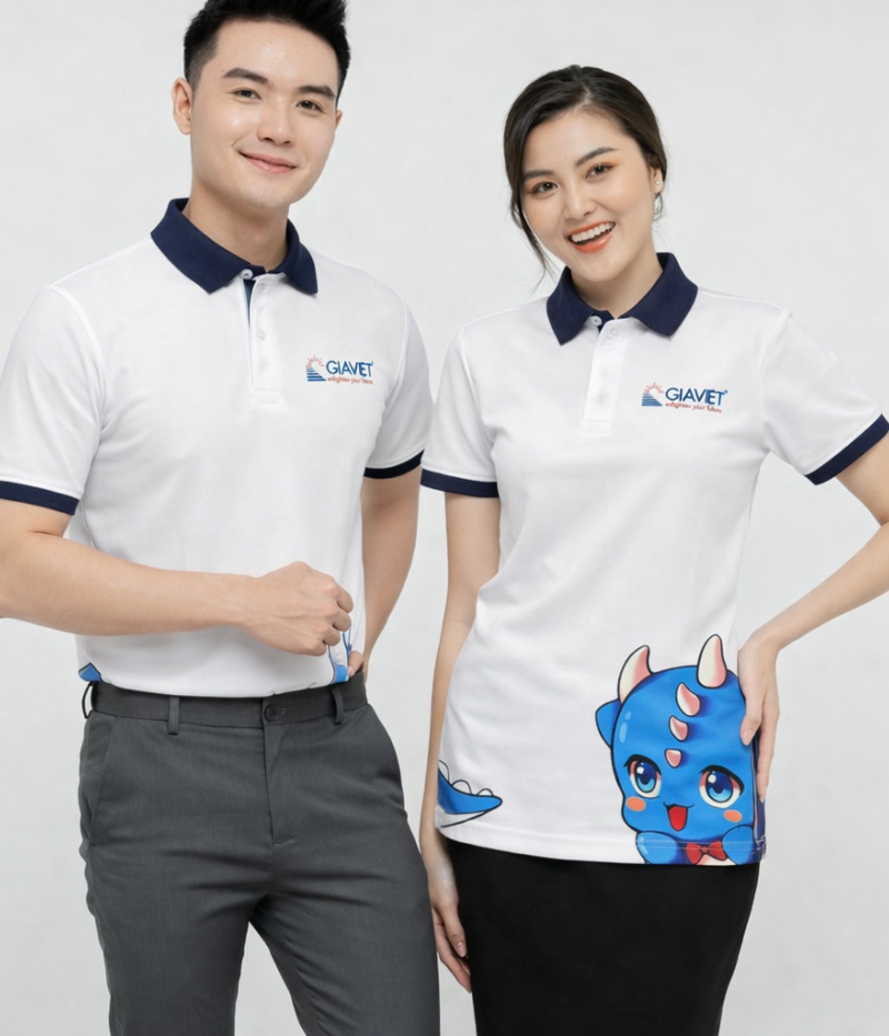Top Mẫu Áo Đồng Phục Polo Trung Tâm Ngoại Ngữ Được Yêu Thích Nhất Hiện Nay