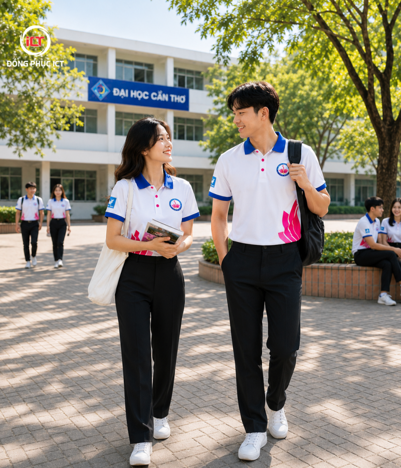 XƯỞNG ICT MAY ÁO ĐỒNG PHỤC SINH VIÊN GIÁ RẺ – THIẾT KẾ & IN LOGO THEO YÊU CẦU